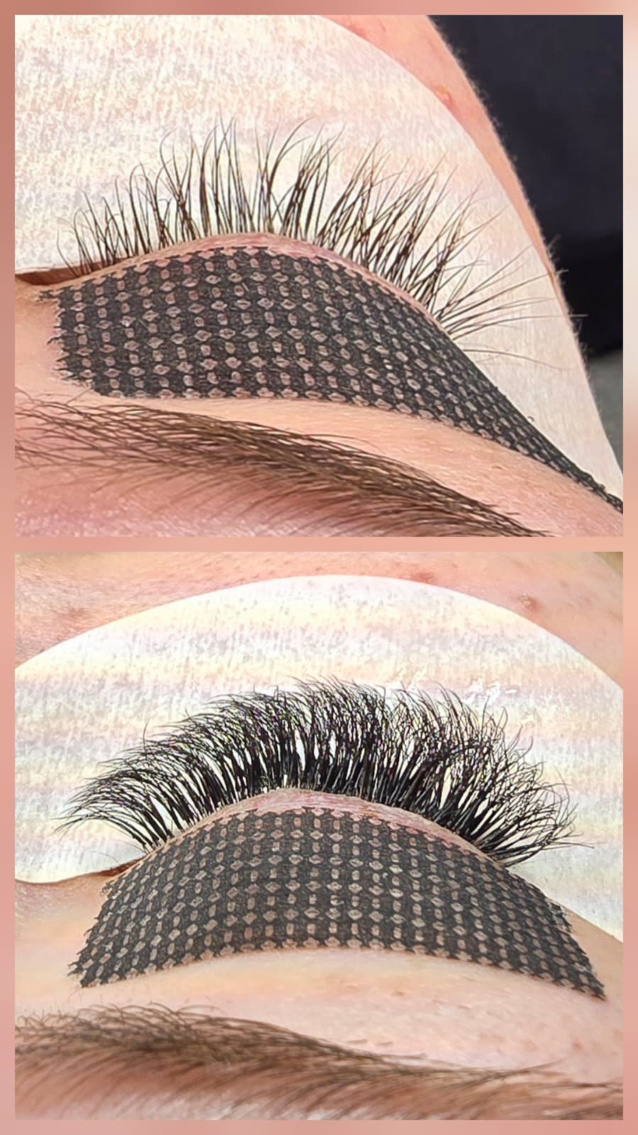 Wimpernarbeit im Detail