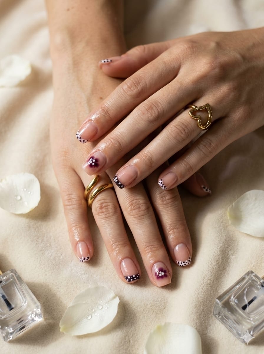 Feines Nageldesign von Olga